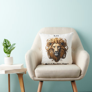 Leo The Lion: Zodiaks wildes Geburtszeichen Kissen