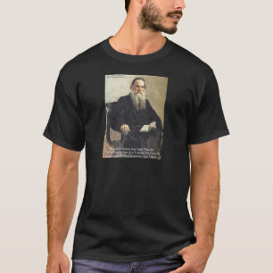 Leo Tolstoi - "Krieg ist ungerecht" - Zitate von W T-Shirt