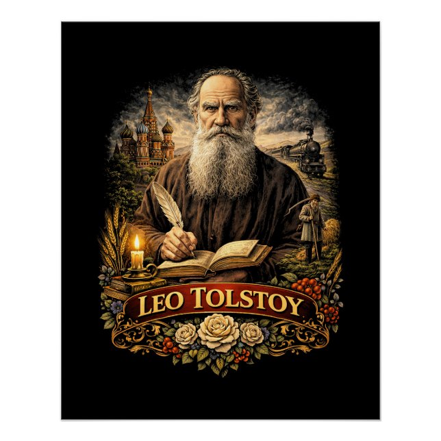 Leo Tolstoi Poster (Vorderseite)