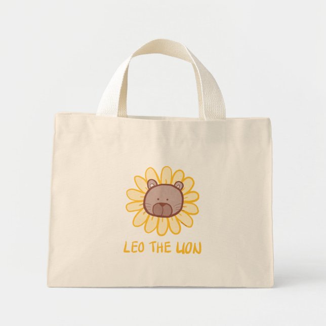Leo-Tote-Tasche Mini Stoffbeutel (Vorne)