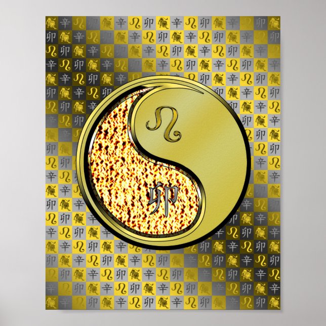 Leo und Metallkaninchen Poster (Vorne)