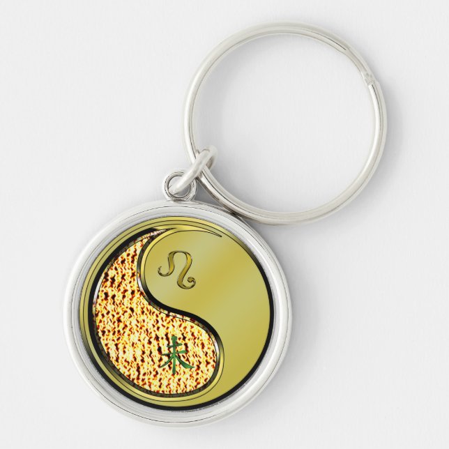 Leo und Metallziege Schlüsselanhänger (Vorne)