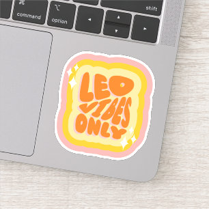 Leo Vibes Only Soft Girl Ästhetisches Horoskop Aufkleber