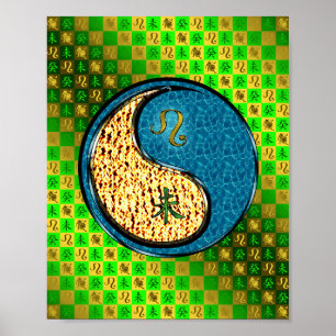 Leo & Water Goat Poster