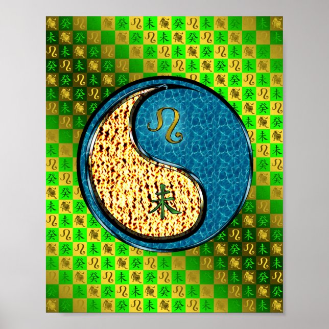 Leo & Water Goat Poster (Vorne)