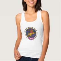 Leo Women's Slim Fit Racerback Tank Oben