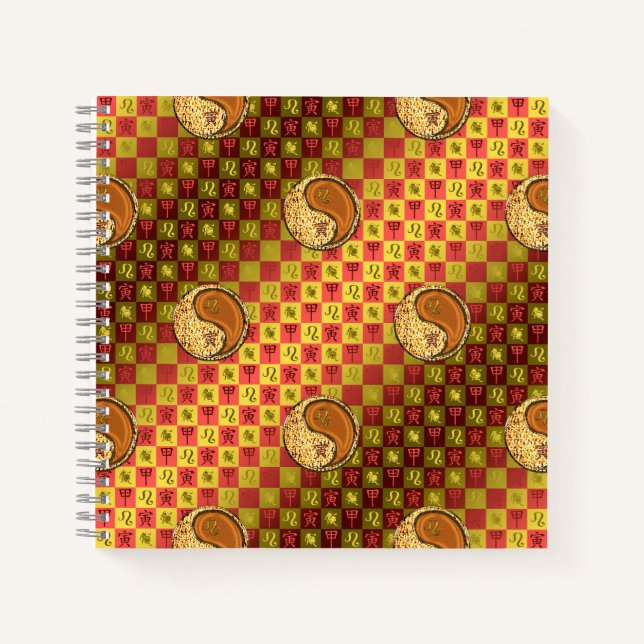 Leo & Wood Tiger Notizbuch (Vorderseite)
