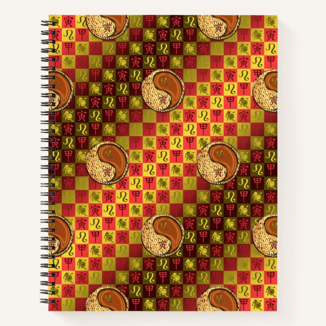 Leo & Wood Tiger Notizbuch (Vorderseite)