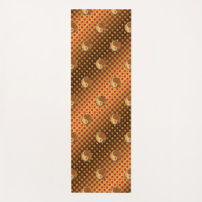 Leo & Wood Tiger Yogamatte (Vorderseite)