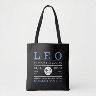 Leo-Zeichen des Zodiaks, astrologisch Tasche