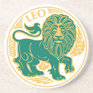 Leo-Zeichen des Zodiaks auf einem Untersetzer