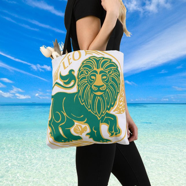 Leo-Zeichen des Zodiaks auf Tasche (Star sign Leo shoulder bag)