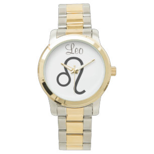 Leo-Zeichen des Zodiaks. Ladys Watches. Armbanduhr
