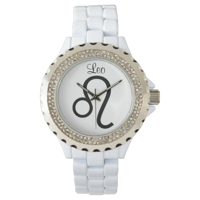 Leo-Zeichen des Zodiaks. Ladys Watches. Armbanduhr (Vorderseite)