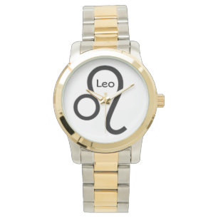 Leo-Zeichen des Zodiaks. Mens Uhren. Armbanduhr