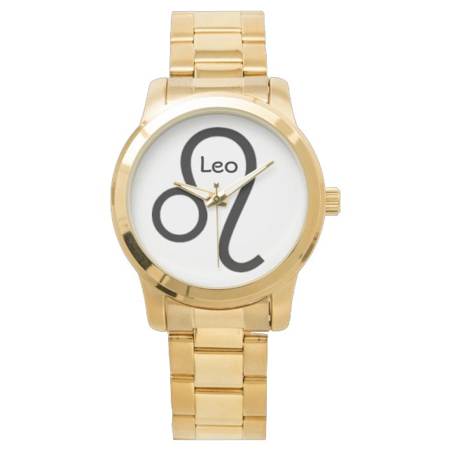 Leo-Zeichen des Zodiaks. Mens Uhren. Armbanduhr (Vorderseite)