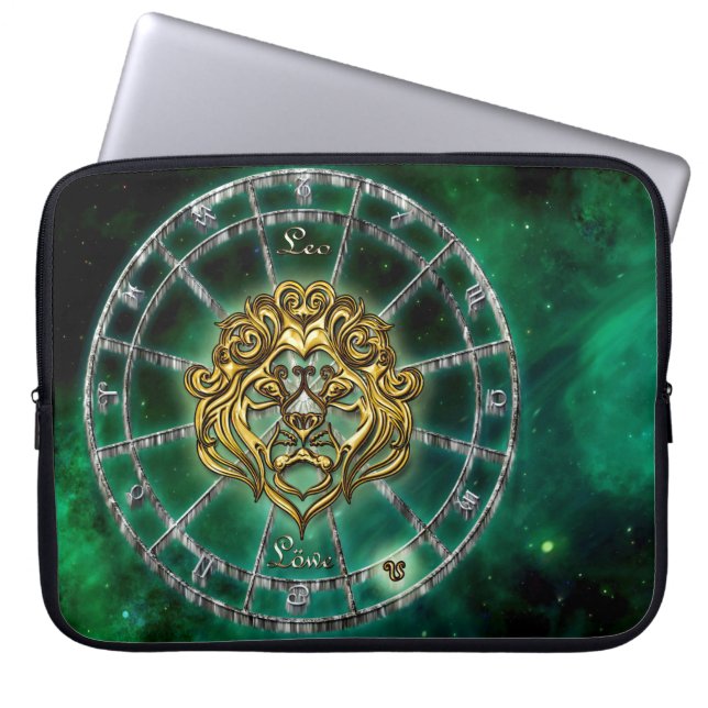 Leo Zodiac Astrologie Design Laptopschutzhülle (Vorderseite)