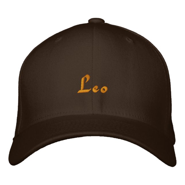 Leo Zodiac bestickte Cap / Hat Kappe (Vorderseite)