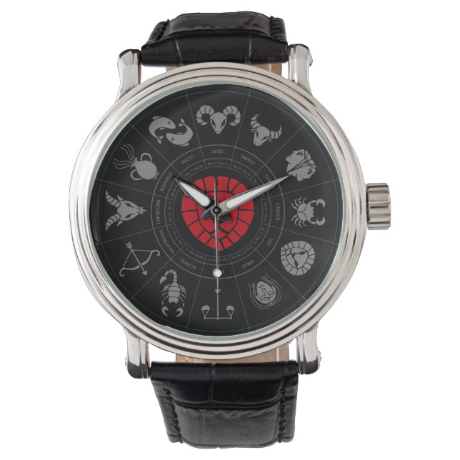 Leo Zodiac Birthday Gift Armbanduhr (Vorderseite)