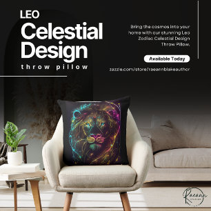 Leo Zodiac Celestial Design Jeter Oreiller