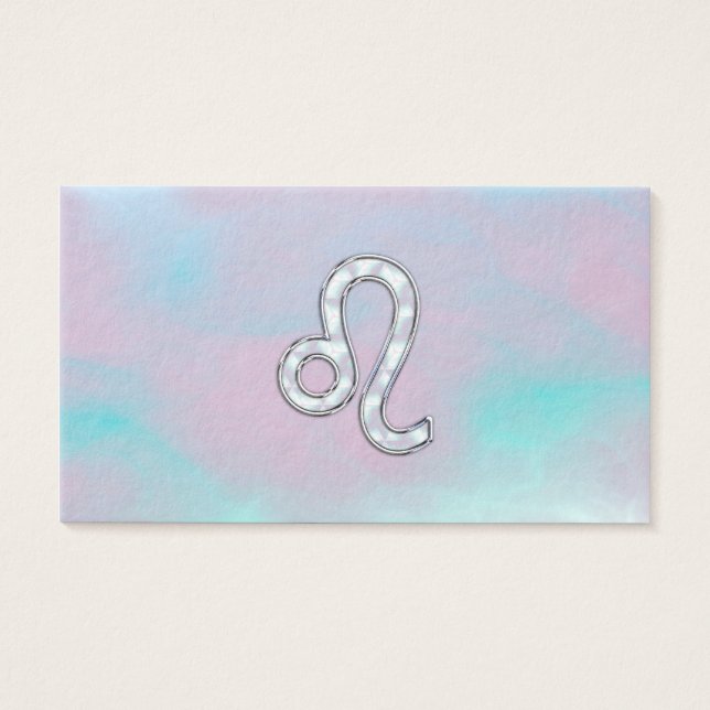Leo Zodiac Connexion Pastels Style Nacre Imprimer (Devant)