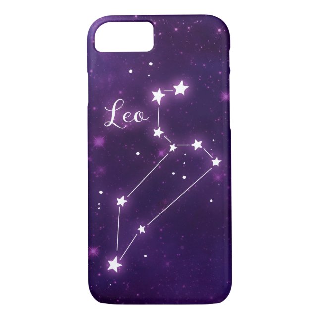 Leo Zodiac Constellation Phone Case (Rückseite)