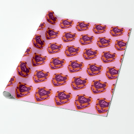 Leo Zodiac Coquette Herz Birthday Cake Geschenkpapier