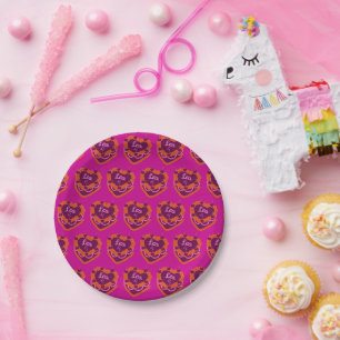 Leo Zodiac Coquette Herz Birthday Cake Pappteller