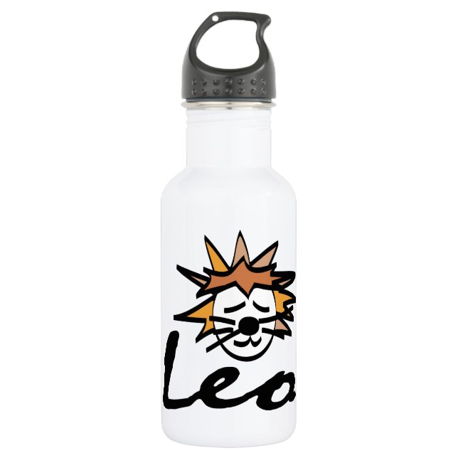 Leo Zodiac Edelstahlflasche (Vorderseite)