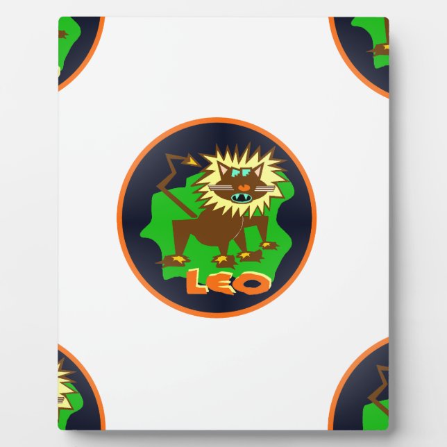 Leo zodiac fotoplatte (Vorderseite)