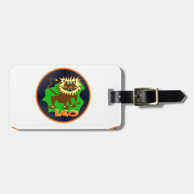 Leo zodiac gepäckanhänger (Vorderseite horizontal)