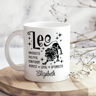 Leo Zodiac Horoscope Individuelle Name Kaffeetasse