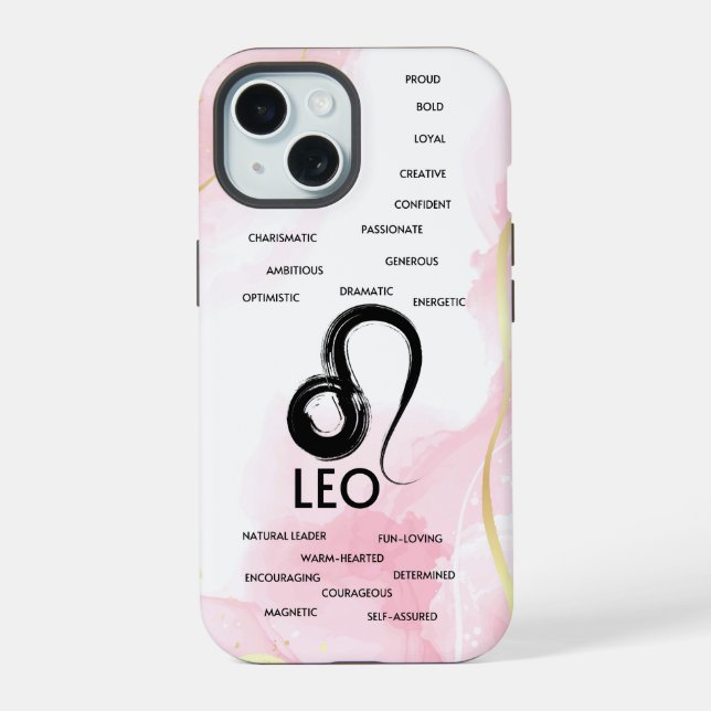 Leo Zodiac Horoskop Girls iPhone 15 Hülle (Rückseite)