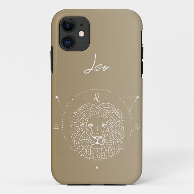 Leo zodiac Horoskop Sternzeichen Case-Mate iPhone Hülle (Rückseite)