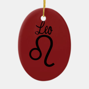 Leo Zodiac Keramikornament