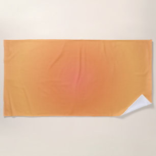 Leo Zodiac, Leo Aura Orange Gradient Strandtuch