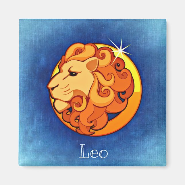 Leo zodiac-Magnet Magnet (Vorne)