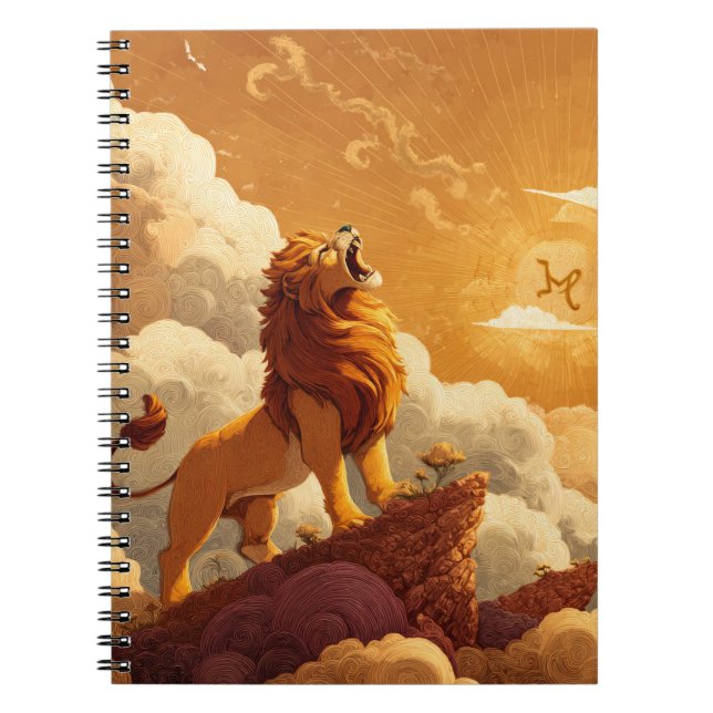 Leo Zodiac-Notebook Notizblock (Vorderseite)