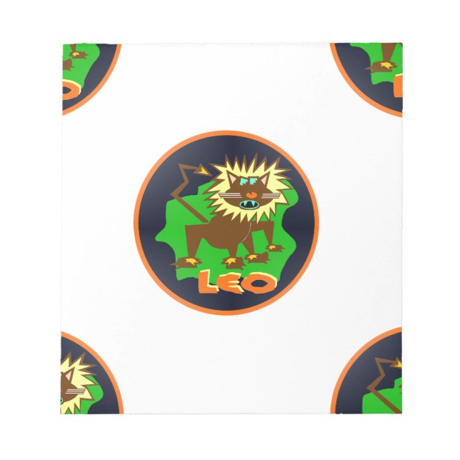 Leo zodiac notizblock (Vorderseite)