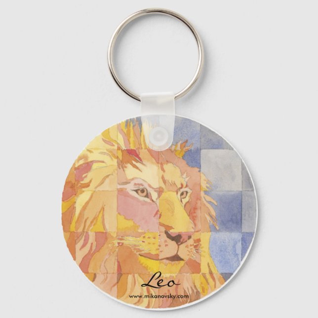 Leo Zodiac Schlüsselanhänger (Vorderseite)