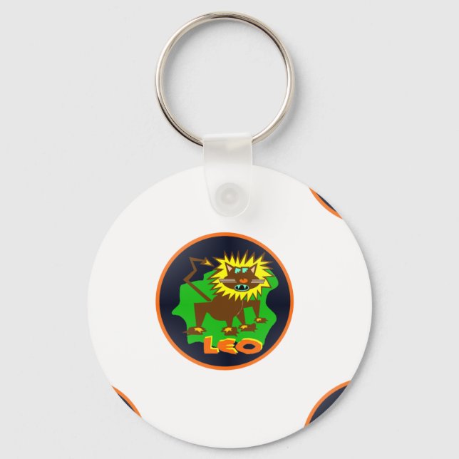leo zodiac schlüsselanhänger (Vorderseite)