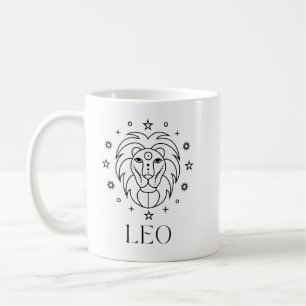 Leo Zodiac Sign Astrologisch Kaffeetasse