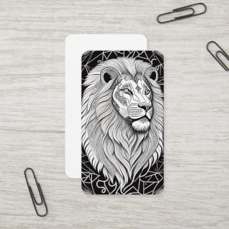 Leo Zodiac Sign - Astrologische Lion Visitenkarte