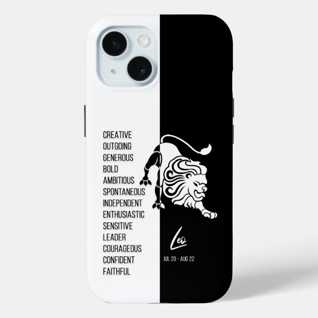 Leo Zodiac Sign Case-Mate iPhone Hülle (Rückseite)