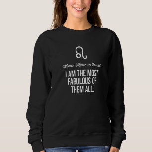 Leo Zodiac Sign Fakten Fabulous Lion Astrologie Ho Sweatshirt
