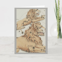 Leo Zodiac Sign Karte