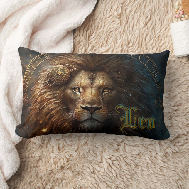 Leo Zodiac Sign Lendenkissen (Decke)