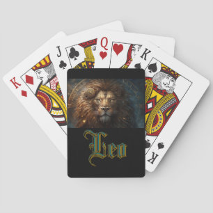 Leo Zodiac Sign Spielkarten