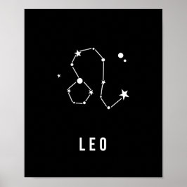 Leo Zodiac Sign Zitat Poster