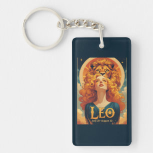 Leo Zodiac Sun Sign Lion Schlüsselanhänger